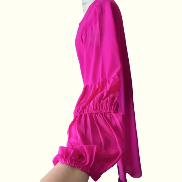 Super cute Vibrant Pink Turquoise Haven hi lo Festival bohemian Med EUC - Picture 3 of 9